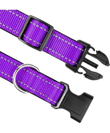 Joytale Reflective Dog Collar for Puppies - XS Purple | International Shipping Available - Buy Online on SooperMarket.com