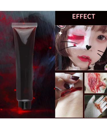 CCbeauty Scar Wax Set | Halloween SFX Makeup Kit with Fake Wound Wax, Coagulated Blood, Fake Blood Gel, and Stipple Sponges - Buy Online on SooperMarket.com