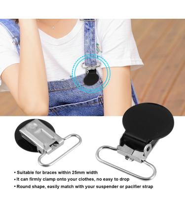 Hzyyier 10-Pack Metal Round Pacifier Clips - Black Toy & Pacifier Holders for DIY Projects | International Shipping Available - Buy Online on SooperMarket.com