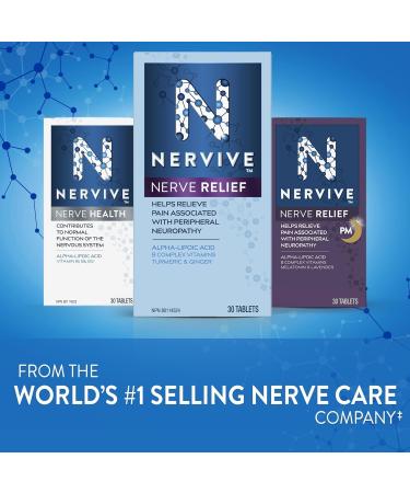 Nervive Nerve Relief Helps Relieve Pain associated with Peripheral Neuropathy & Nerve Relief PM Helps Relieve Pain associated with Peripheral Neuropathy Nerve Relief + Nerve Relief PM - Buy Online on SooperMarket.com