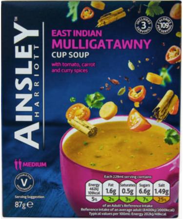 Ainsley Harriott Cup Soup 4 Box Multi Variety Pack 3 Sachets Each of Chicken & Lemongrass Mulligatawny Vegetable Chowder Wild Mushroom Instant Snack - Buy Online on SooperMarket.com