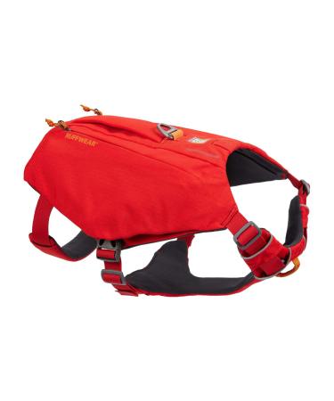 Luffwear dog dishes with bags switchbak all -day comfort with built -in bags for short day trips and everyday activities small breeds red sumac