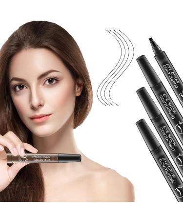 4Pcs Nexavale Eyebrow Pencil Nexavale Magic Eyebrow Pencil 2024 New Magic Eyebrow Pencil Nexavale (Black)