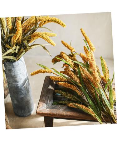 DECHOUS Simulated Ears of Corn Dry Flowers for Decoration Wheat Sheave Bundle Flower Fake Wheat Stalks Decoration for Home Decor for Home Artificial Plants Faux Plant Straw Manual Pu Golden 12X75CM - Buy Online on SooperMarket.com