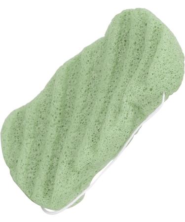 Verdant Touch Exfoliating Face Sponge Plant Fiber Facial Sponge Reusable Exfoliating Face Cleansing Puff Washable Portable Bath Puff Green - Buy Online on SooperMarket.com