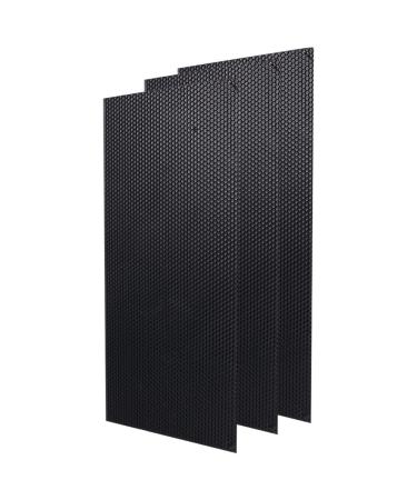 GANAZONO 6 Pcs Nest Foundation Beeswax Honey Frame Foundation Honeycomb Beekeeping Equipment Waxed Hive Deep Black 42.5X21.4CM