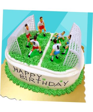 Warmhm 8Pcs ornaments accessories decorations cocktail cocktail picks top hat soccer cake topper decorate cake decorating birthday party supplies football party decorations football - Buy Online on SooperMarket.com