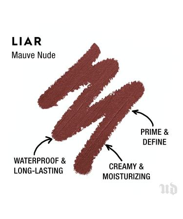 Urban Decay 24/7 Glide-On Lip Pencil in Liar - Waterproof, Longwearing Lip Liner with Vitamin E - Mauve Nude Shade, 0.04 Oz - Buy Online on SooperMarket.com