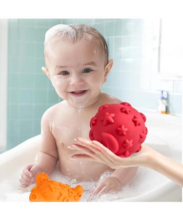 Buy Sensory Squeezing Rattling Balls - Structured Soft Massage Toys for Newborns | Ideal Multisensory Gift - Buy Online on SooperMarket.com