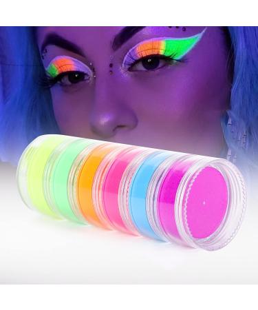 8pcs UV Body Paint Kit - Glow in the Dark Makeup Set for Halloween & Black Light Body Painting - Buy Online on SooperMarket.com