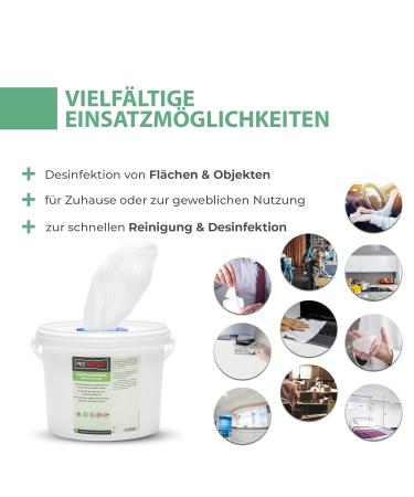 PICO Protect Disinfection Towels - 120 Alcohol-Free Sheets for Effective Cleaning | Refill Bag for Areas & Objects - Buy Online on SooperMarket.com