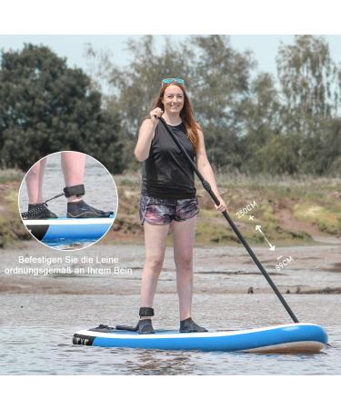 Goosehill 10'6 Inflatable Stand Up Paddle Board - Premium Sailor Blue SUP Package - Buy Online on SooperMarket.com