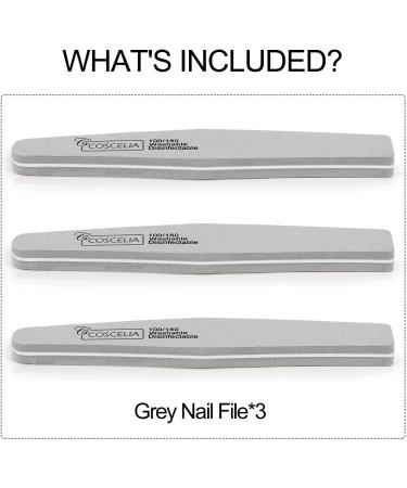 Coscelia Nail File Shaping & Buffing for Acrylic Nails Natural Nail Professional Nail Files for Natural Nails For Nail Grooming and Styling for Home and Salon DIY Nail Art Use t2 - Buy Online on SooperMarket.com
