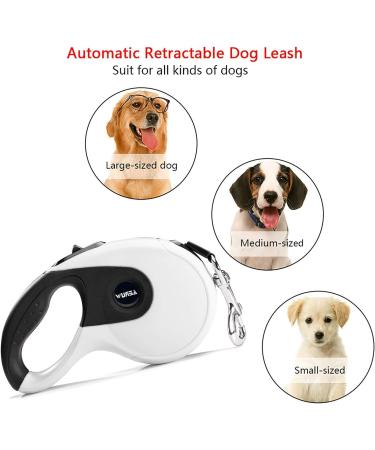 Durable Roll-Linen Dog Leash with Button Break & Lock - 5m Safety Leash for Dogs up to 40kg - Includes Bag Dispenser & Poop Pockets - Buy Online on SooperMarket.com