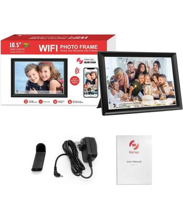 FRAMEO 10.5 Smart WiFi Digital Photo Frame with Touch Screen, Auto-Rotate, 32GB Storage - Share Moments Instantly via Frameo App | FHD IPS LCD Display - Buy Online on SooperMarket.com