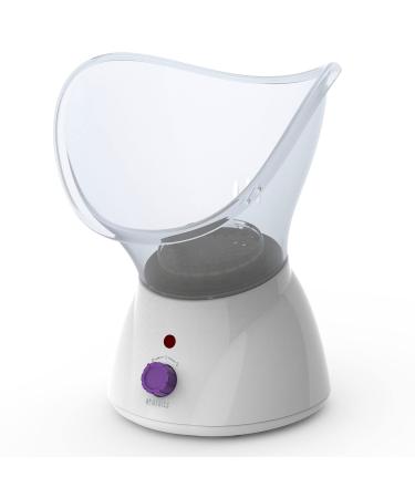 Homedics Revitalising Facial Spa - Face Steamer for Deep Face Cleaning & Nasal Attachment for Sinus Relief