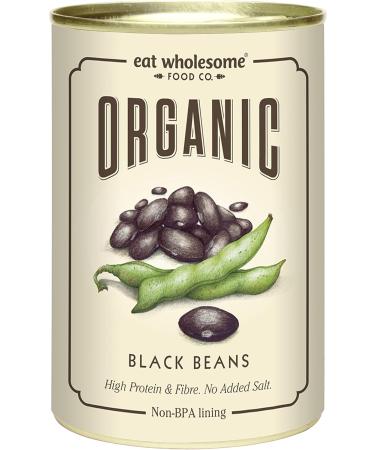 Eat Wholesome Organic Black Beans 400g (Pack of 12) & Eat Wholesome Organic Chopped Tomatoes 400g (Pack of 12) - Buy Online on SooperMarket.com