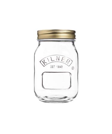 Kilner Round Glass Screw Top Lid Preservation Storage Jar 0.5 L 0.5 Litre Single
