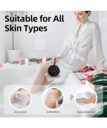 Metene Bath Shower Loofah Sponge 5 Pack - Exfoliating Body Wash Scrubber for Men and Women - Essential Skin Care Shower Accessories - 60g - 5 Count - Buy Online on SooperMarket.com