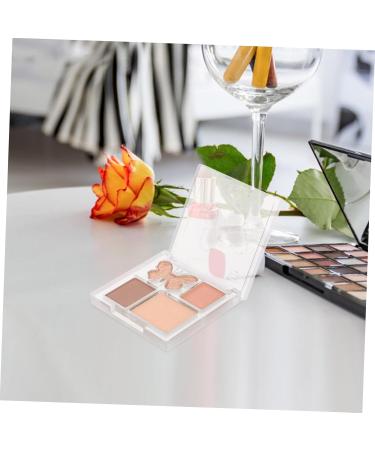 Baluue 2pcs Plastic Eye Shadow Plate Pink Eyeshadow Palette Organiser Eyeshadow Glitter 6.50X6.50X1.00CMx2pcs Multix2pcs - Buy Online on SooperMarket.com