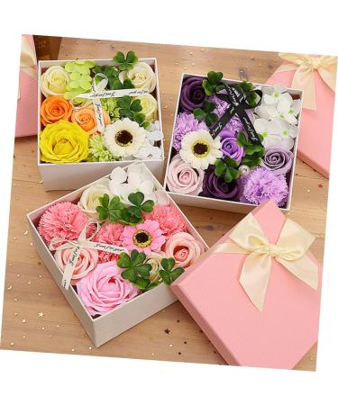 Ciieeo 3 Boxes Carnation Soap Flower Wedding Favors Stocking Stuffer Gifts Preserved Flower Gift Wedding Flowers Flower Decor Soap Flower Bouquet Faux Floral Decorate Artificial Paper Pinkx3pcs 15x15x8cmx3pcs - Buy Online on SooperMarket.com