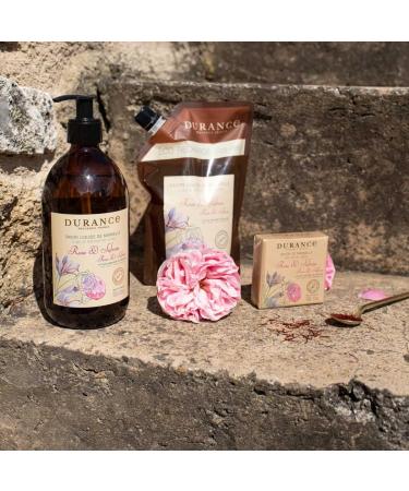 Durance Rose & Saffron Marseille Liquid Soap 500ml Paraben-Free Hand & Body Wash With Olive Oil & Red Rice Extract Vegan Friendly Shower Gel - Buy Online on SooperMarket.com