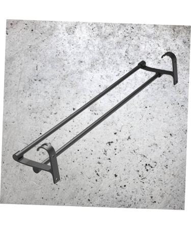 HEMOTON Wall Mounted Hooks Hook Towel Bar Wall Shelf Washcloth Wall Rack Shower Sponge Holder Towel Rack Ledge Take a Bath Black Size 2 - Buy Online on SooperMarket.com