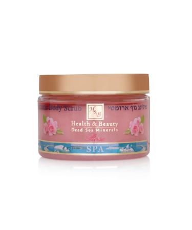 H&B Exfoliating Body Scrub Soft Scrub Body Scrubs Dead Sea Minerals (Rose)