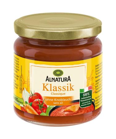 Alnatura Organic Tomato Sauce Classic without Garlic - 6-Pack (6x350 ml Glass) | Premium Quality International Shipping - Buy Online on SooperMarket.com