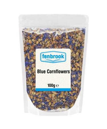 Dried Whole Blue Cornflowers 100g by Fenbrook