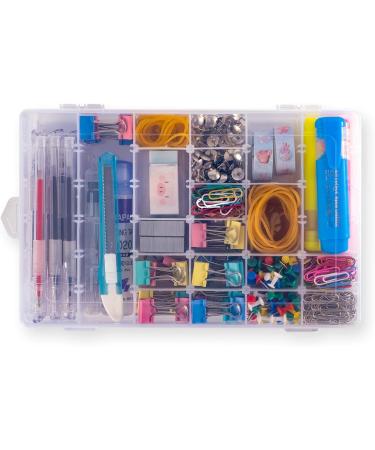 Adjustable 36 Compartment Jewelry Storage Box - Plastic Organizer Container (1 Pack) - Buy Online on SooperMarket.com