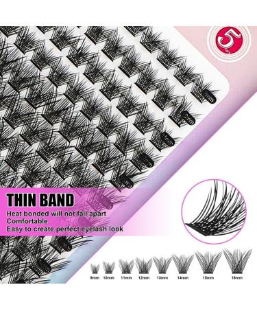 Rxuaw DIY Eyelash Extension Kit Lash Clusters 12 Rows Cluster Lashes with Glue and Tweezer for Lash Extension Beginners One - Buy Online on SooperMarket.com