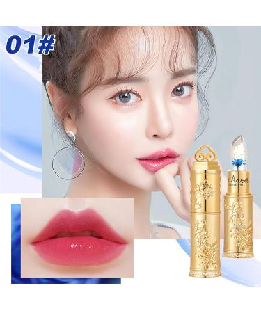 Flower Jelly Lipstick Set - Temperature Change Moisturizer & Color Change Lip Gloss | Long-lasting Nourishing Balm | 3 Shades - Buy Online on SooperMarket.com