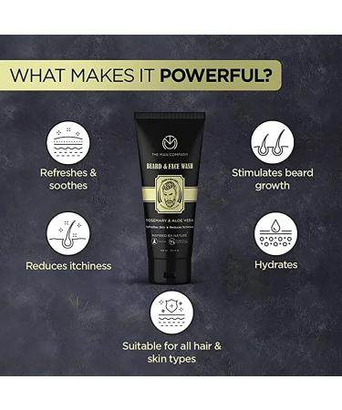 The Man Company Bart Care Duo - 30ml Beard Oil & 100ml Beard & Face Detergent | Stimulates Growth | 100% Natural | For All Skin Types | International Shipping - Buy Online on SooperMarket.com