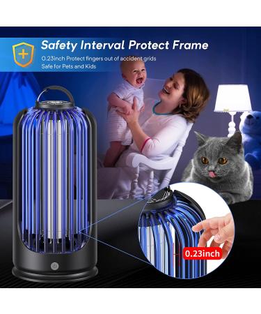 3600V Electric Bug Zapper - Indoor Outdoor Mosquito Killer with Waterproof Pest Control - 60inch USB Cable Included for Home, Patio, Backyard, Camping - Buy Online on SooperMarket.com