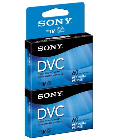 Sony DVM60PRR/2 60 min Premium DVC with Hangtab (2 Pack)