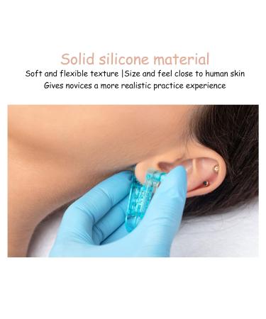 Artificial Ear Model Flexible Reusable Simulation Silicone Ear Model Convenient for Ear Piercing Exercise for Earrings Display(Deep Skin Color) - Buy Online on SooperMarket.com