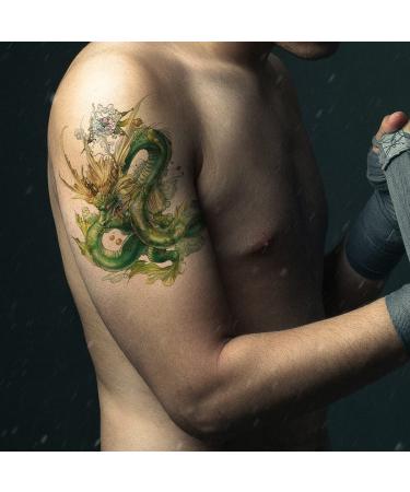 Oottati 12 Large Temporary Tattoos - Watercolor Flower Arm Design for Men and Women - Buy Online on SooperMarket.com