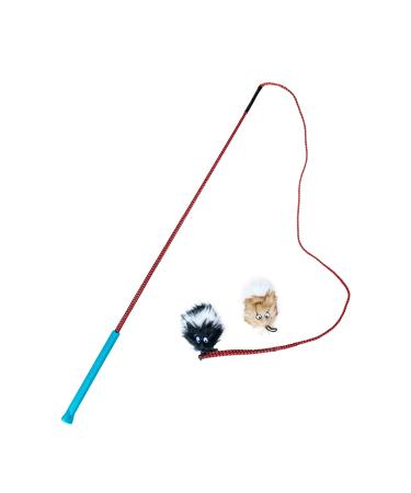 Outward Hound Interactive Dog Training Toys and Agility Kits Blue Tail Teaser Wand