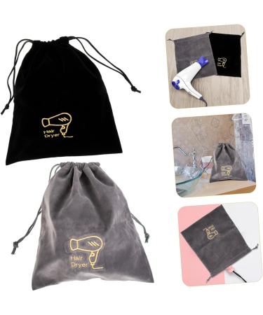 WOONEKY 4 Pcs Hair Dryer Bag Hair Travel Bag Portable Blow Dryer Hair Dryer Drawstring Bag Flannel - Buy Online on SooperMarket.com