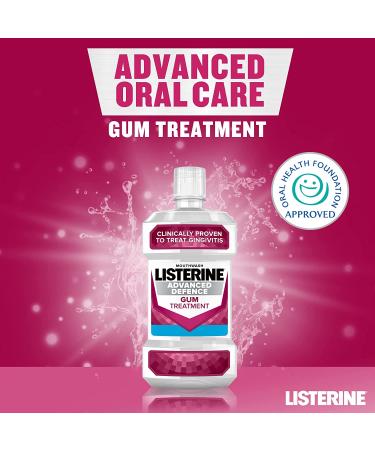 Listerine Advanced Defence Gum Treatment for Gingivitis 500ml - 16.9 Fl Oz - Pack of 1 - Buy Online on SooperMarket.com