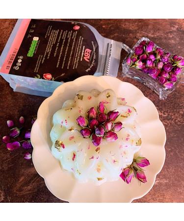 25-gr Premium Edible Pink Rose Buds dried - 100% Pure Handpicked for Exquisite Quality and Rich Aroma For Culinary Delights Includes Reusable Tea Bags Dried Rose Petals Rosebuds Tea Dried Rosebuds 25Gr | 0.88 Oz