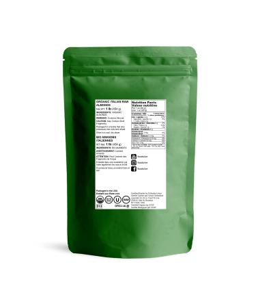 1 lb Organic Non-GMO Whole Raw Unpasteurized Almonds - Vegan Kosher Bulk Keto Snack - Vitamin E Protein - Almond Milk Nut Butter Desserts - 1 lb Pack - Buy Online on SooperMarket.com