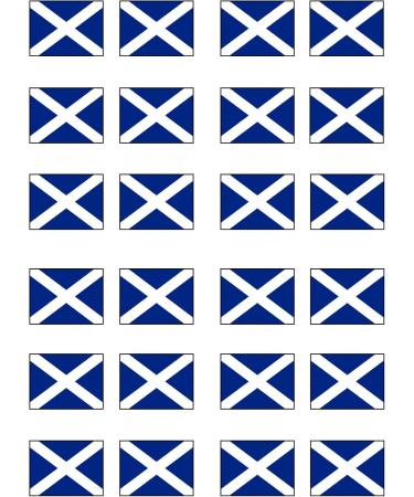 24 Edible Scottish Flag Cupcake Toppers Scotland Flag Six Nations Decorations Scottish Rugby Cake Decorations Six Nations Flags Scottish Flags Scottish Party Decorations Scotland Decorations - Buy Online on SooperMarket.com