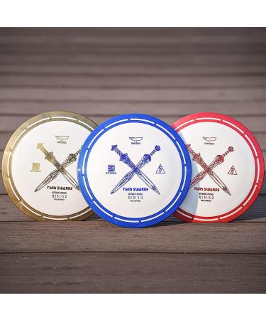 Yikun Professional Disc Golf Twin Swords Tortoise Fruit Line Distance Driver 170-175g Perfect for Outdoor Games and Competition Golden - Buy Online on SooperMarket.com