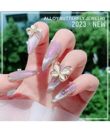 24 Pcs Gold Butterfly Nail Charms - Luxury 3D Alloy Nail Gems for DIY Nail Art Decoration | qiipii Nail Supplies - Buy Online on SooperMarket.com