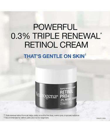 Neutrogena Rapid Wrinkle Repair Retinol Pro+ Night Moisturizer 1.7 oz - Anti-Aging Face Cream with 0.3% Retinol - Fragrance & Paraben-Free - Buy Online on SooperMarket.com