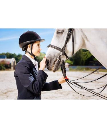 Premium Genuine Leather 18 Horse Crop Jump Bat with Black Handle - Equestrian Fiberglass Rod for English Training - Buy Online on SooperMarket.com