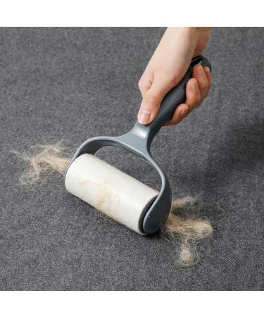Buy Extra Sticky Pet Hair Lint Roller - Ergonomic Lint Remover for Couch Clothes & Furniture | Reusable Handle & 4 Refills (Shadow Gray) - International Shipping Available - Buy Online on SooperMarket.com