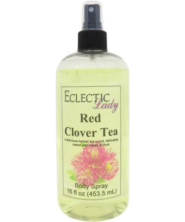 Red Clover Tea Body Spray 16 ounces Body Mist for Women with Clean Light & Gentle Fragrance Long Lasting Perfume with Comforting Scent for Men & Women Cologne with Soft Subtle Aroma For Daily 16 Fluid Ounces